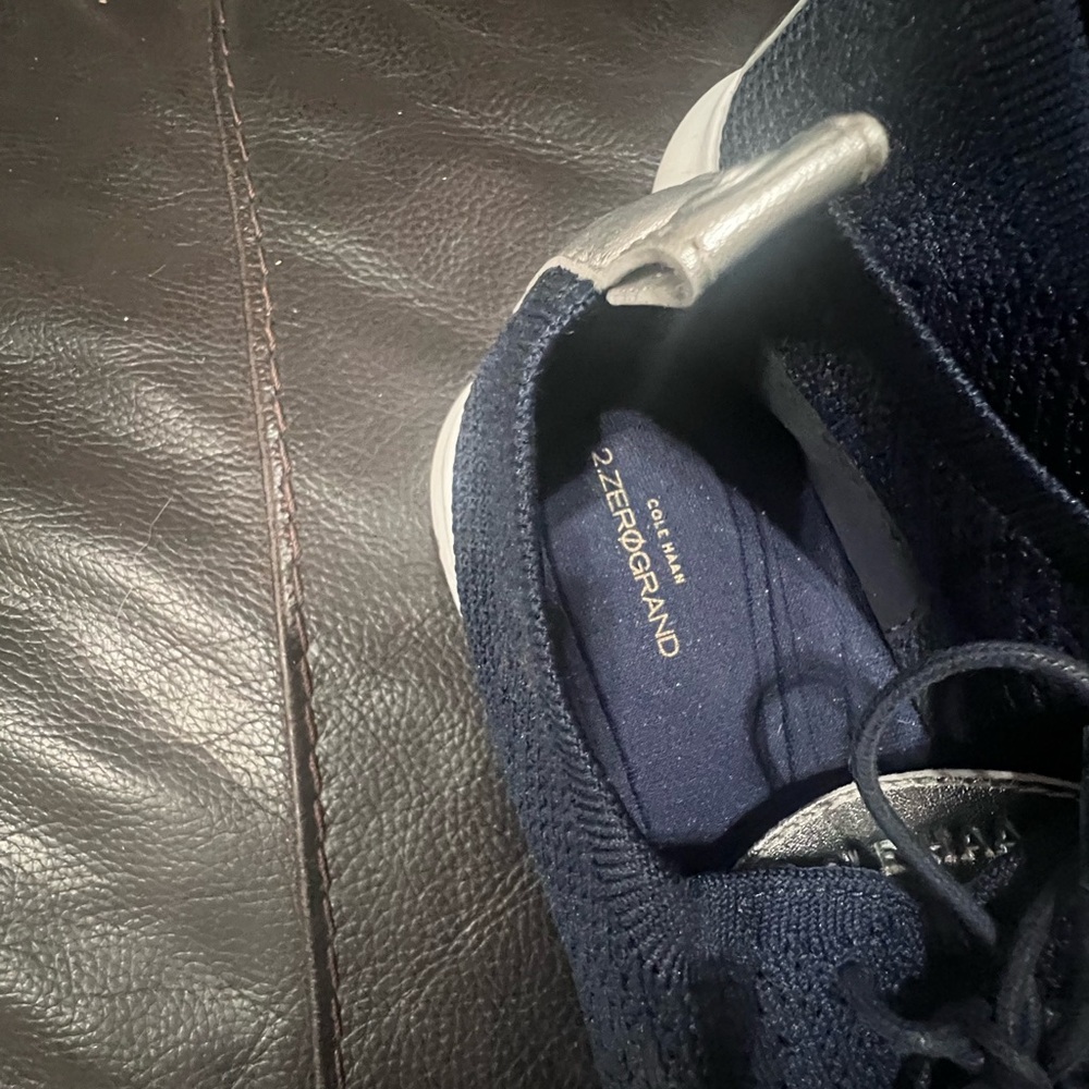 Cole Haan Ladies Dark Blue Zerogrand Knit Sneakers, size 9.5 - Picture 4 of 4